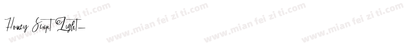 Honey Script Light字体转换